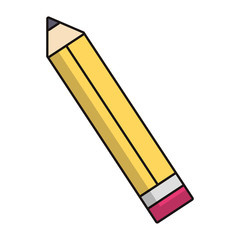 pencil icon over white background colorful design vector illustration