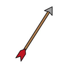 arrow icon over white background vector illustration