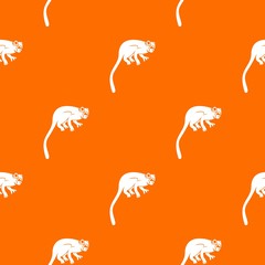 Marmoset monkey pattern seamless
