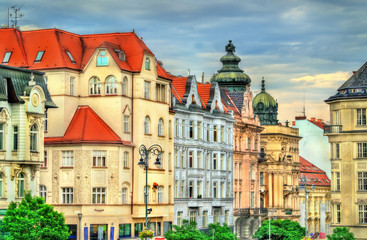 Obraz premium Buildings in the old town of Brno, Czech Republic