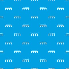 Bridge pattern seamless blue