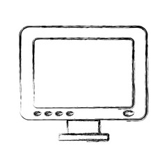 computer icon over white background vector illustration