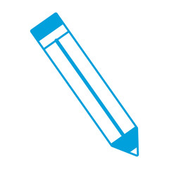 pencil icon over white background vector illustration