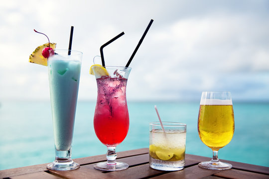 Cocktails on the beach