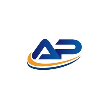 design logo initial ap