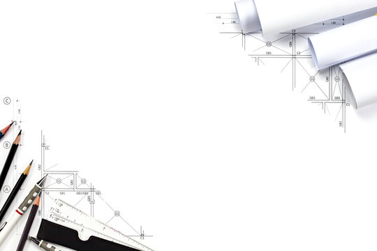 Abstract engineering drawings background with blank for your word. Construction plan tools with empty space on desk. Stock Photo | Adobe Stock Abstract engineering drawings background with blank for your word. Construction plan tools with empty space on desk. Stock Photo | Adobe Stock