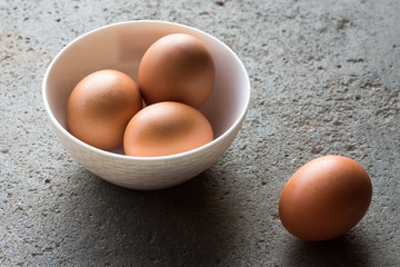 Brown Eggs in a Bowl