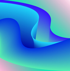 Fluid Colors with Blue Green Pink Gradient Abstract Background. Perfect for Cover, Print, Poster and Flyer design.