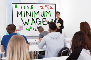 Teacher Teaching Graphs To College Students
