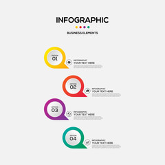 Fototapeta premium Infographics business marketing report template layout design