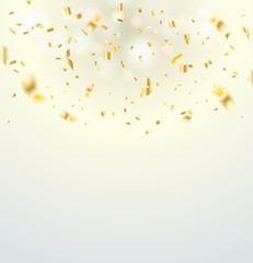 Gold confetti celebration