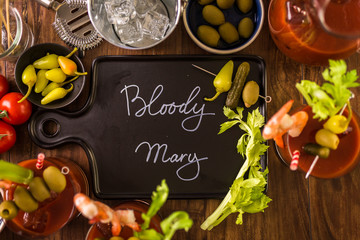 Bloody mary cocktail