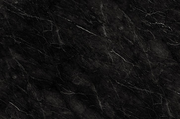 Naklejka na ściany i meble Black marble natural pattern for background, abstract black and white, granite texture
