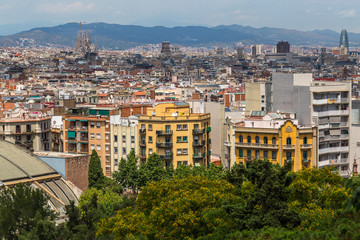 Fototapeta na wymiar View of the city of Barcelona