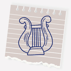 harp doodle