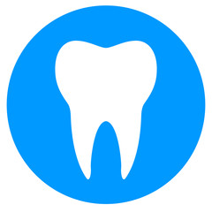 tooth circle icon concept