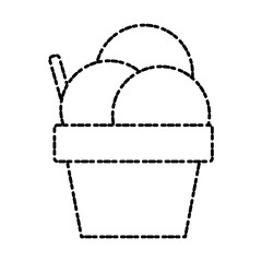 Delicious ice cream icon vector illustration graphic design