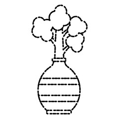 Plant in vase icon vector illustration graphic design