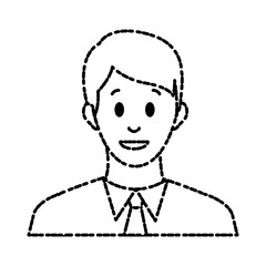 Businessman avatar cartoon icon vector illustration graphic design