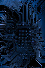 Abstract,close up of Circuits Electronic on Mainboard computer Technology background.
(logic...