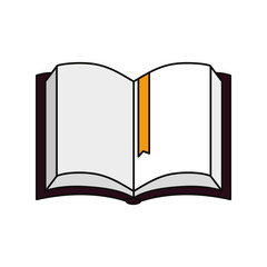academic book icon over white background vector illustration