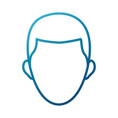 Man smiling cartoon icon vector illustration graphic design