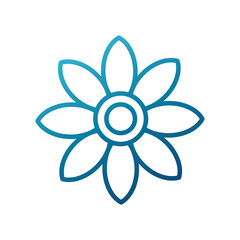 Fototapeta na wymiar Beautiful flower symbol icon vector illustration graphic design