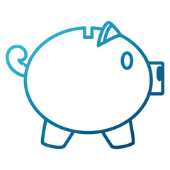 Piggy money savings icon vector illustration graphic design