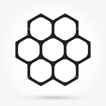 Honeycomb icon vector