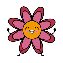 Beautiful flower symbol icon vector illustration graphic design