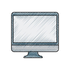 computer icon over white background vector illustration