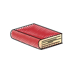 academic book icon over white background vector illustration