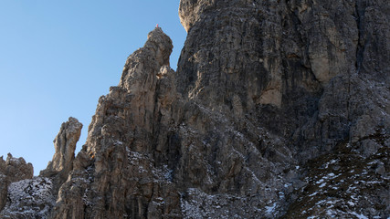 Fototapeta na wymiar Roccia delle Alpi Italiane