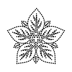 leaves icon over white background vector illustration