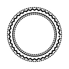circular frame icon over white background vector illustration