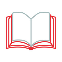academic book icon over white background vector illustration