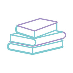 academic books icon over white background vector illustration