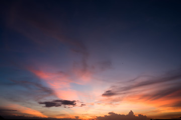 Fototapeta premium sky sunset background,clouds with background.