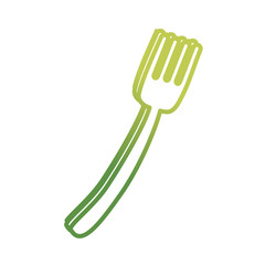 fork icon over white background vector illustration