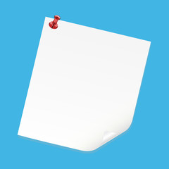 White Blank Paper Vector sticky note note