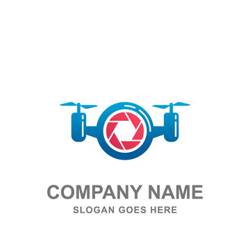 Drone Camera Photography Logo Technology Vector Icon
