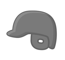 Baseball Player Helmet clip-art vector illustration