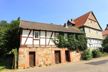 Fototapeta na wymiar Gebäude in Schweinsberg