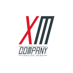 Obraz premium Initial Letter XM Design Logo Template