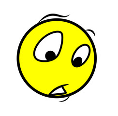 Scared Cartoon Face