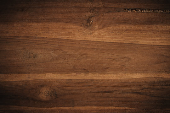 Fototapeta Abstract textured wooden background,The surface of the brown teak wood texture