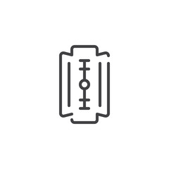 Blade line icon, outline vector sign, linear style pictogram isolated on white. Symbol, logo illustration. Editable stroke