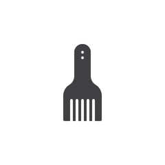 Hairbrush icon vector, filled flat sign, solid pictogram isolated on white. Symbol, logo illustration.