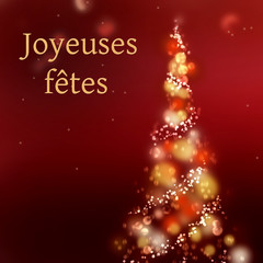 Fototapeta na wymiar carte de voeux joyeuses fêtes