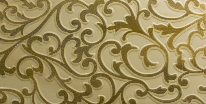 decorative tile with abstract pattern